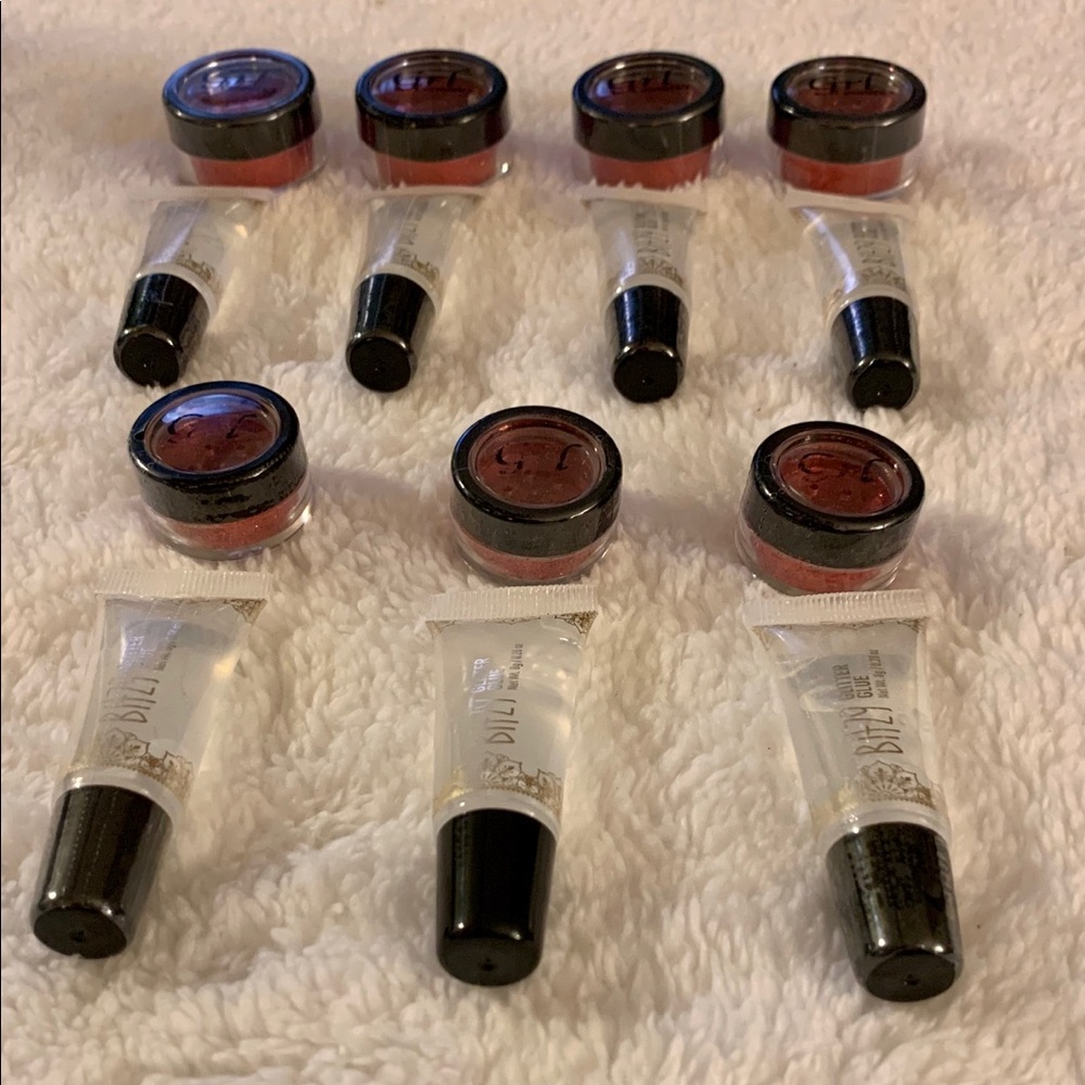 7 pc. Red lip glitter kits!! NEW & SEALED💋Sparkle